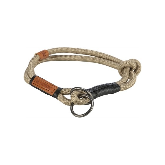 Trixie - Be Nordic Halsband Hond Half-Slip Zand / Zwart, 40x0,8cm