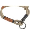 Trixie - Be Nordic Halsband Hond Half-Slip Zand / Zwart, 45x0,8cm