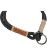 Trixie - Be Nordic Halsband Hond Half-Slip Zwart / Zand, 45x0,8cm