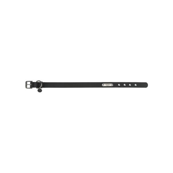 Trixie - Citystyle Halsband Hond Pvc Zwart, 35-42x2cm