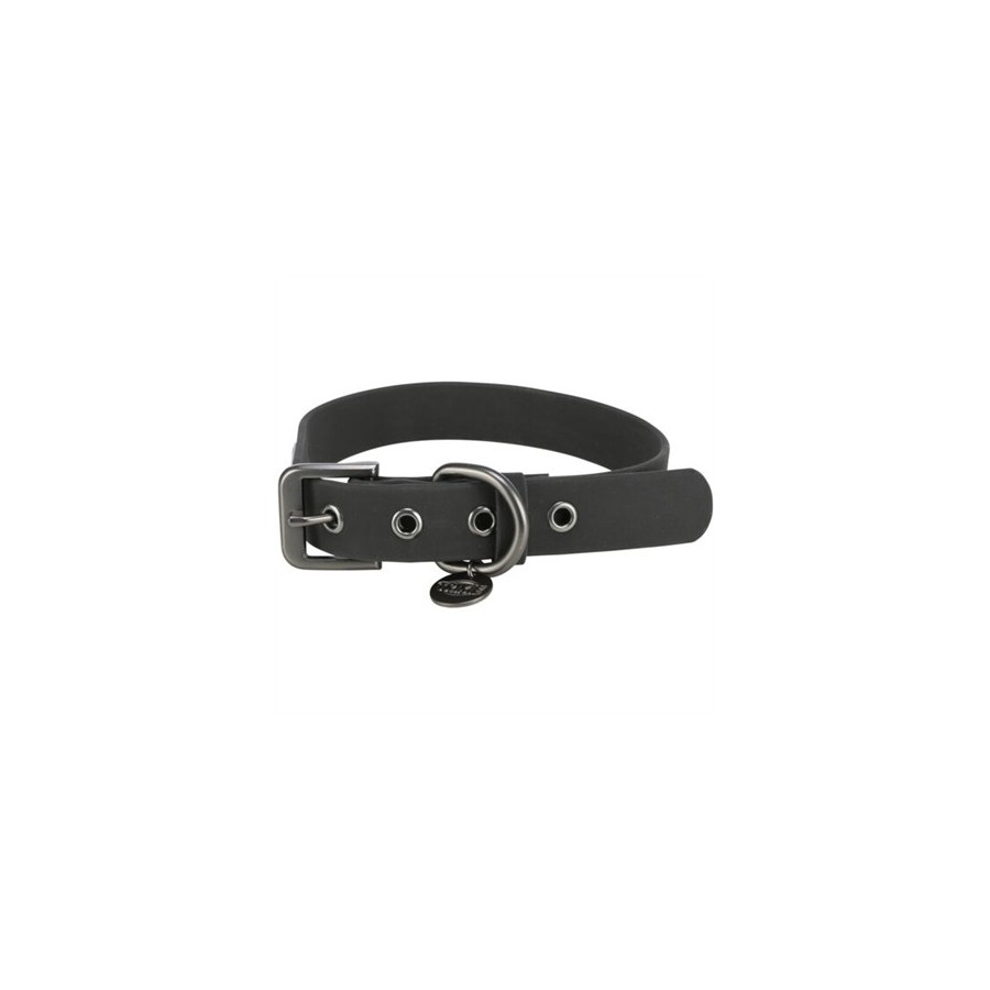 Trixie - Citystyle Halsband Hond Pvc Zwart, 50-57x3cm