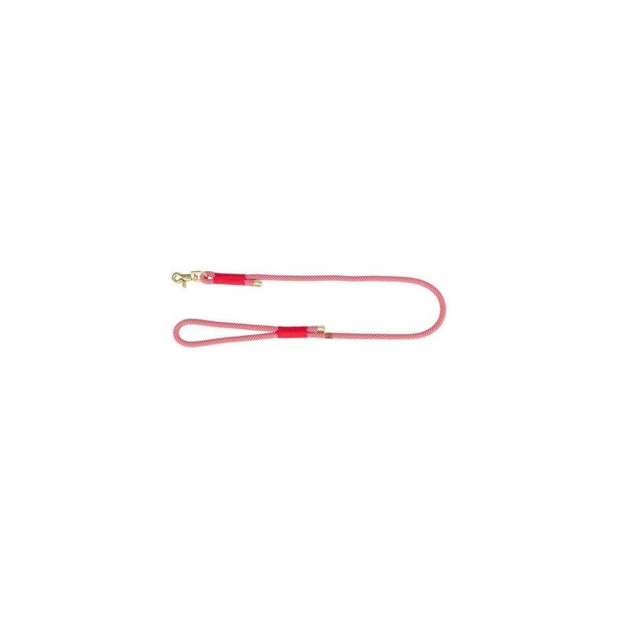 Trixie Soft Rope Hondenriem Rood / Creme 100X1 CM