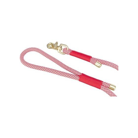 Trixie Soft Rope Hondenriem Rood / Creme 100X1 CM