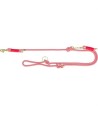 Trixie Soft Rope Hondenriem Verstelbaar Rood / Creme 200X1 CM