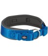 Trixie - Premium Halsband Hond Extra Breed Royal Blauw / Grafiet Grijs, 46-55x5cm