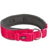 Trixie - Premium Halsband Hond Extra Breed Fuchsia / Grafiet Grijs, 27-35X2,5cm