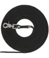 Trixie - Hondenriem Sleeplijn Trigger Snap Haak Rond Zwart, 15m x 0,6cm