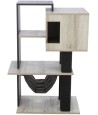 Trixie - Citystyle Krabpaal Grijs / Zwart, 98cm