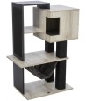 Trixie - Citystyle Krabpaal Grijs / Zwart, 98cm