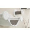 Trixie Katten Klimset Voor Aan De Muur 4 Klimplekken Wit / Grijs 78X30X30 CM