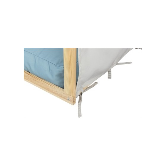 Trixie Hondenmand Tent Lias Hout Zand / Blauw 88X61X89 CM
