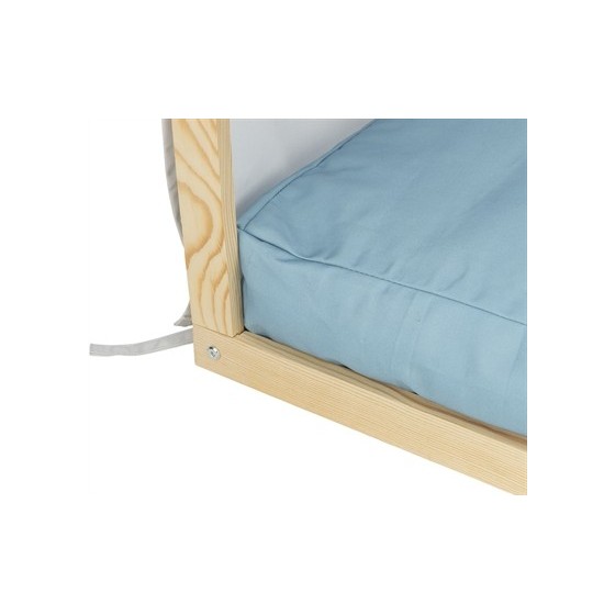 Trixie Hondenmand Tent Lias Hout Zand / Blauw 88X61X89 CM