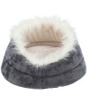 Trixie Hondenmand Minou Rond Soft Edition Grijs / Lichtgrijs  60X28X16 CM