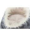 Trixie Hondenmand Minou Rond Soft Edition Grijs / Lichtgrijs  60X28X16 CM