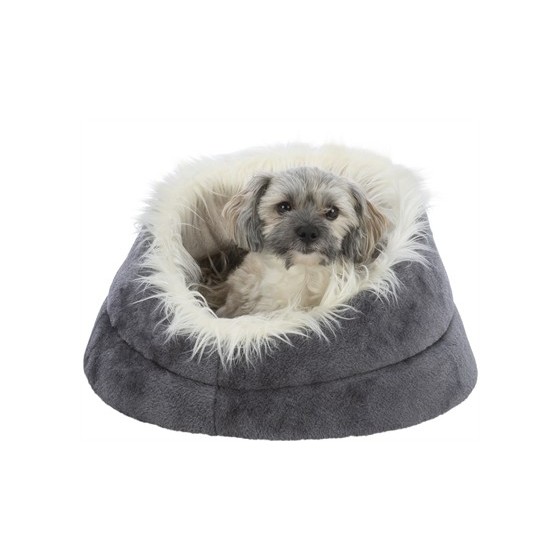 Trixie Hondenmand Minou Rond Soft Edition Grijs / Lichtgrijs  60X28X16 CM