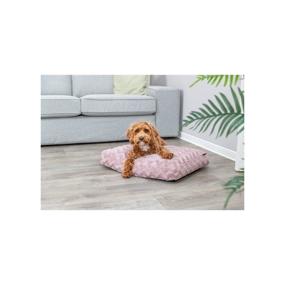 Trixie Hondenkussen Loki Gerecycled Hoekig Roze 60X45 CM