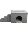 Trixie Hondenmand Huis Harvey Met Trap Grijs / Wit 154X60X60 CM