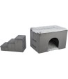 Trixie Hondenmand Huis Harvey Met Trap Grijs / Wit 154X60X60 CM