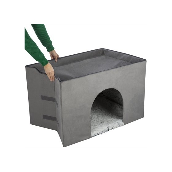 Trixie Hondenmand Huis Harvey Met Trap Grijs / Wit 154X60X60 CM