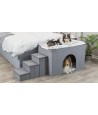 Trixie Hondenmand Huis Harvey Met Trap Grijs / Wit 154X60X60 CM