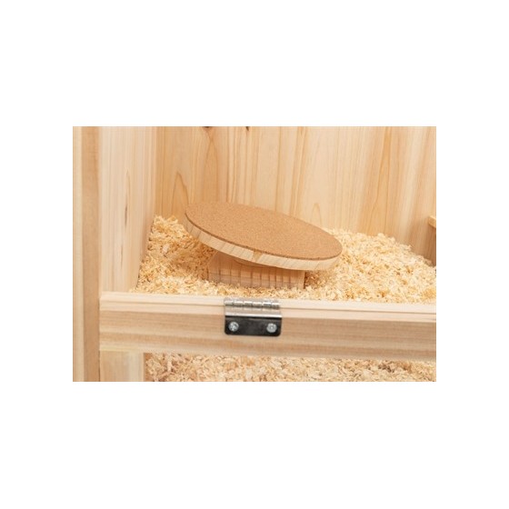 Trixie - Loopschijf Hamsters Hout Kurk. 22cm