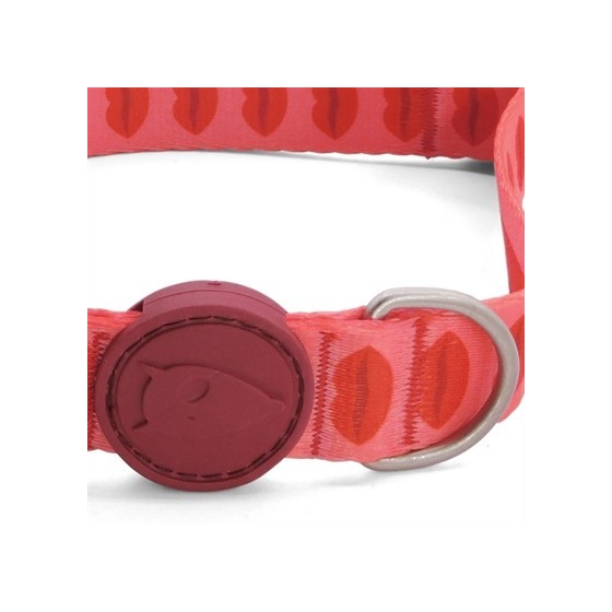 Morso Halsband Gerecycled Lipstick Roze 43-70X2,5 CM