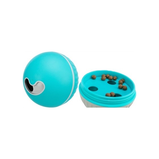 Trixie - Snackbal Hond Kunststof / Tpr Blauw. 14cm