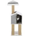 Trixie - Be Nordic Krabpaal Jonte Grijs / Wit, 38x38x115cm