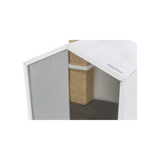 Trixie - Be Nordic Krabpaal Jonte Grijs / Wit, 38x38x115cm