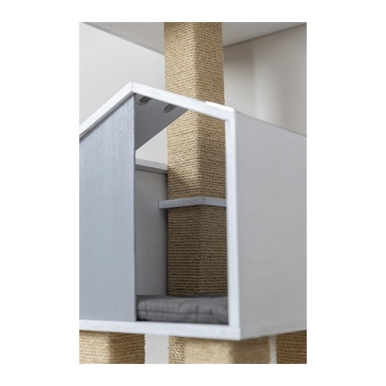 Trixie - Be Nordic Krabpaal Jonte Grijs / Wit, 38x38x115cm
