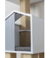 Trixie - Be Nordic Krabpaal Jonte Grijs / Wit, 38x38x115cm