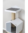 Trixie - Be Nordic Krabpaal Jonte Grijs / Wit, 38x38x115cm