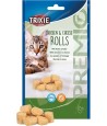 Trixie Premio Kip & Kaas Rolletjes Voor Katten Glutenvrij 50 GR