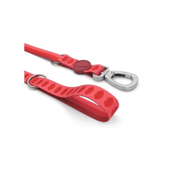 Morso Hondenriem Verstelbaar Gerecycled Lipstick Roze 65-200X2,5 CM 20-80 KG