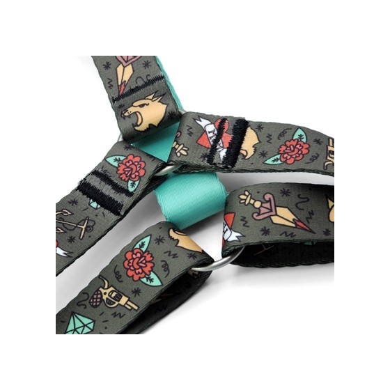 Morso Hondentuig H-Tuig Gerecycled Ink Tank Groen 60-80X2,5 CM