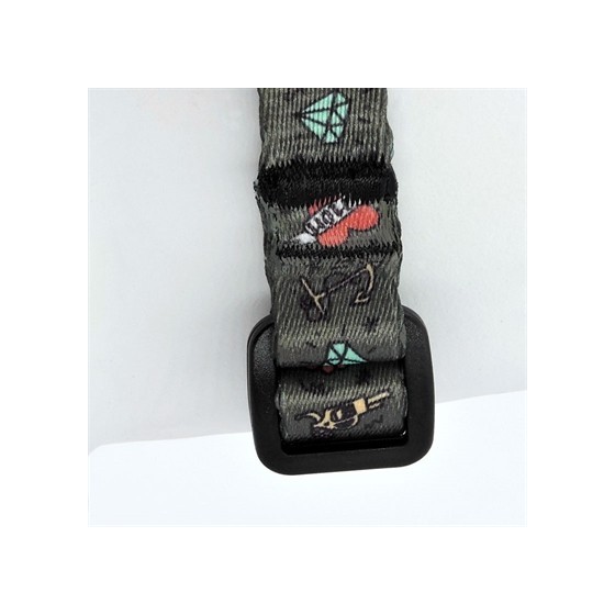 Morso Mini Hondentuig Verstelbaar Gerecycled Ink Tank Groen 24-32X1,5 CM