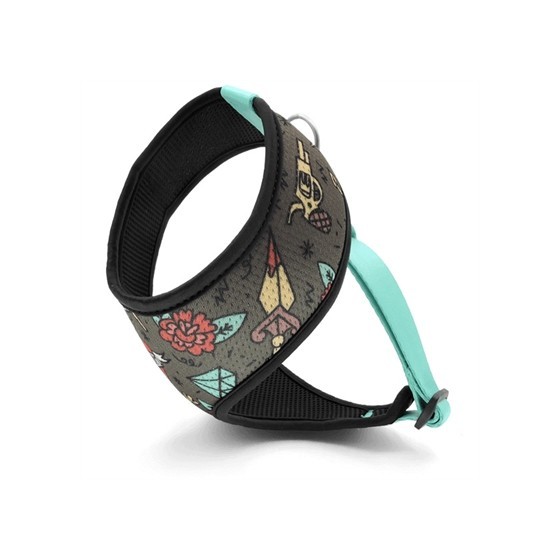 Morso Hondentuig Body Mesh Gerecycled Ink Tank Groen 30-35 CM