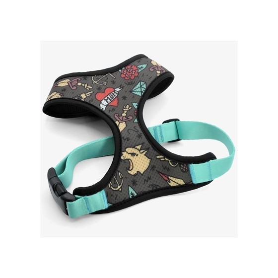 Morso Hondentuig Body Mesh Gerecycled Ink Tank Groen 45-50 CM