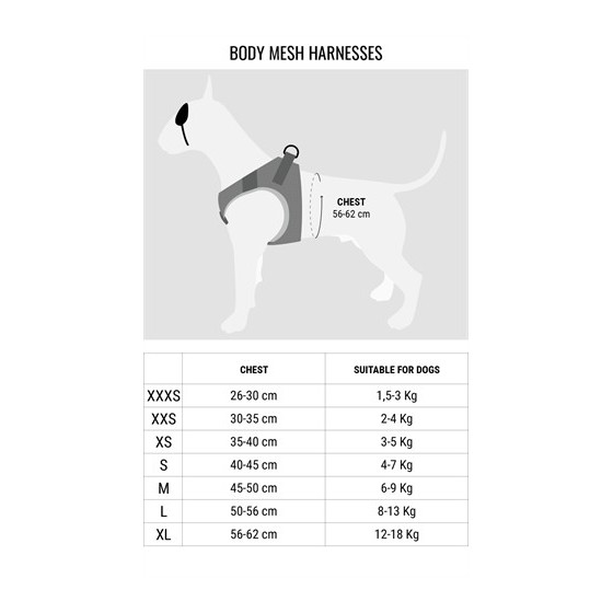 Morso Hondentuig Body Mesh Gerecycled Ink Tank Groen 50-56 CM