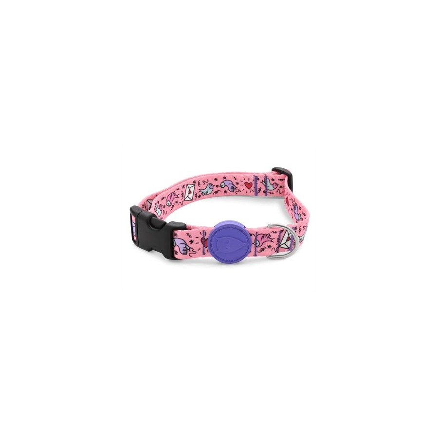 Morso Halsband Hond Gerecycled Sweet Tweet Roze 37-58X2,5 CM