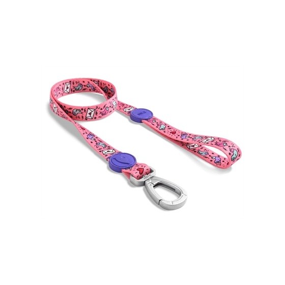 Morso Hondenriem Gerecycled Sweet Tweet Roze 120X1,5 CM TOT 6 KG