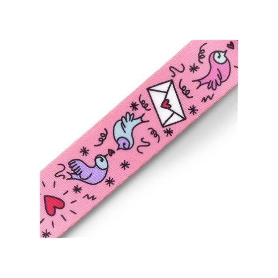 Morso Hondenriem Gerecycled Sweet Tweet Roze 120X1,5 CM 6-20 KG