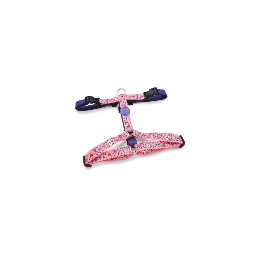 Morso Hondentuig H-Tuig Gerecycled Sweet Tweet Roze 60-80X2,5 CM