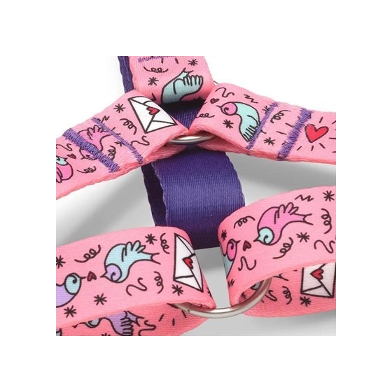 Morso Hondentuig H-Tuig Gerecycled Sweet Tweet Roze 70-100X2,5 CM