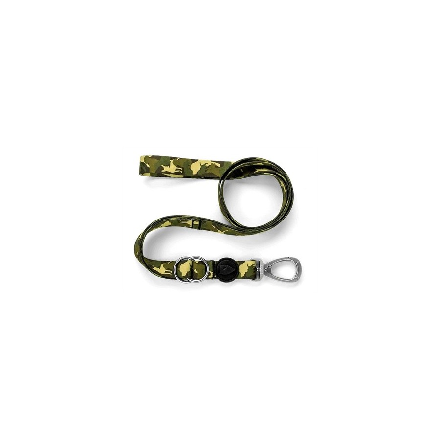 Morso Hondenriem Verstelbaar Gerecycled Full Metal Dog Bruin 65-200X2,5 CM 20-80 KG