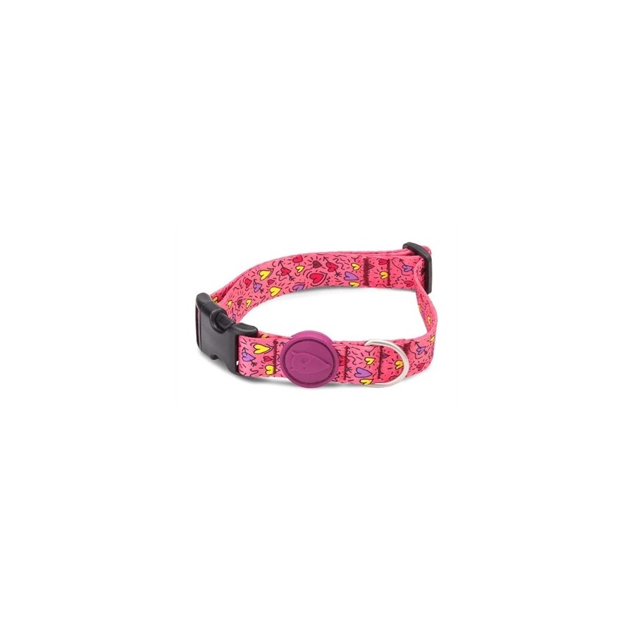 Morso Halsband Hond Gerecycled Pink Think Roze 43-70X2,5 CM