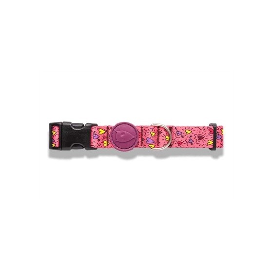 Morso Halsband Hond Gerecycled Pink Think Roze 43-70X2,5 CM