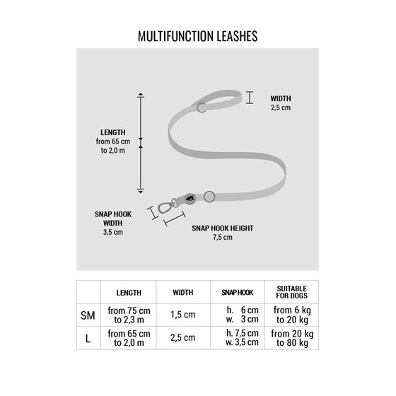 Morso Hondenriem Verstelbaar Gerecycled Pink Think Roze 75-230X1,5 CM 1-4 KG