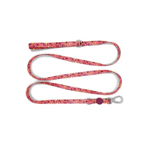 Morso Hondenriem Verstelbaar Gerecycled Pink Think Roze 65-200X2,5 CM 20-80 KG