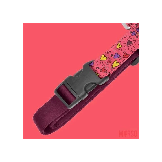 Morso Hondentuig H-Tuig Gerecycled Pink Think Roze 60-80X2,5 CM